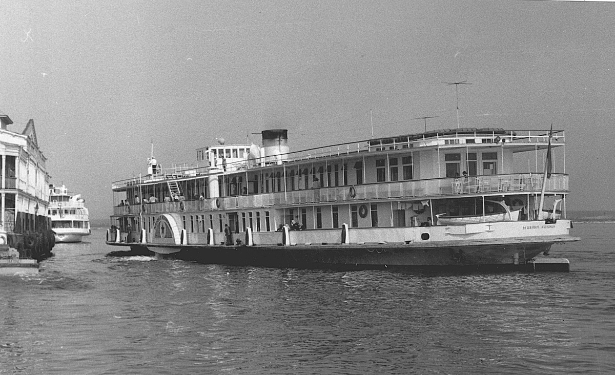 Пароход «Баян», на котором работал капитан Бармин. Фото PROKOF/fleetphoto.ru. 