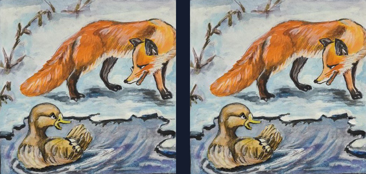 Сказки Бианки "Хитрый лис и умная уточка", ТО "Карандаш"