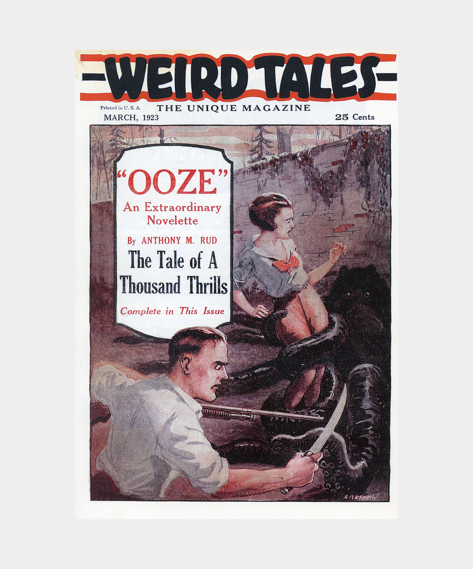    Обложка первого выпуска журнала Weird Tales, март 1923 год