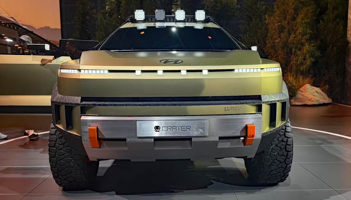 Дизайн передней части концепта Hyundai Crater