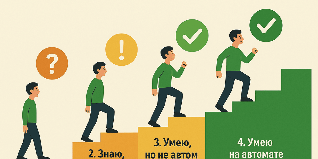 Модели обучения: 4 стадии компетентности для онлайн-курсов