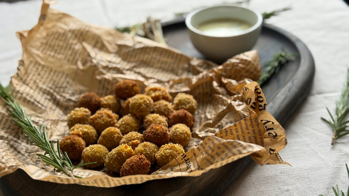 Сегодня делаем вот такие классные оливки фри. Фото, как всегда, моё