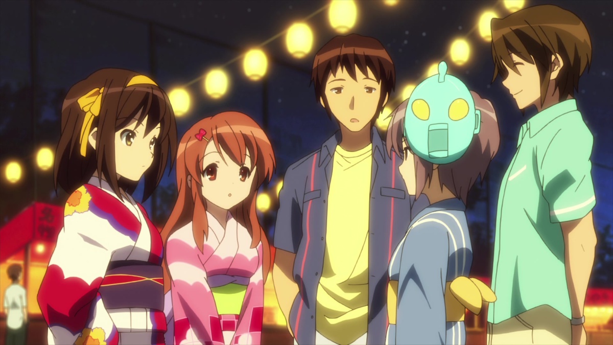 Кадр: «Меланхолия Харухи Судзумии» (涼宮ハルヒの憂鬱 , The Melancholy of Haruhi Suzumiya) © Kyoto Animation, 2006 / Fancaps.net