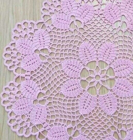 Ажурные салфетки крючком со схемами