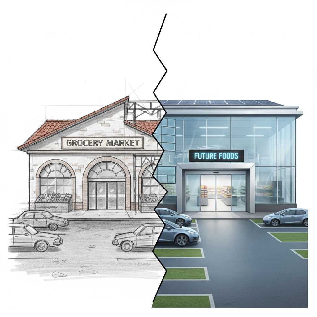 Реконструкция здания магазина