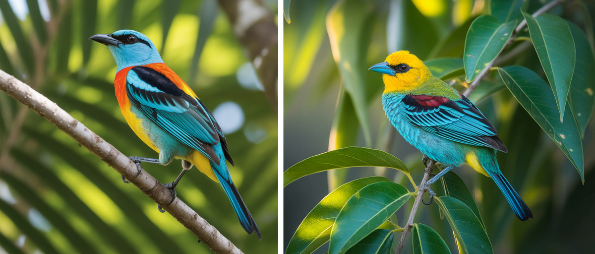 Семицветная танагра