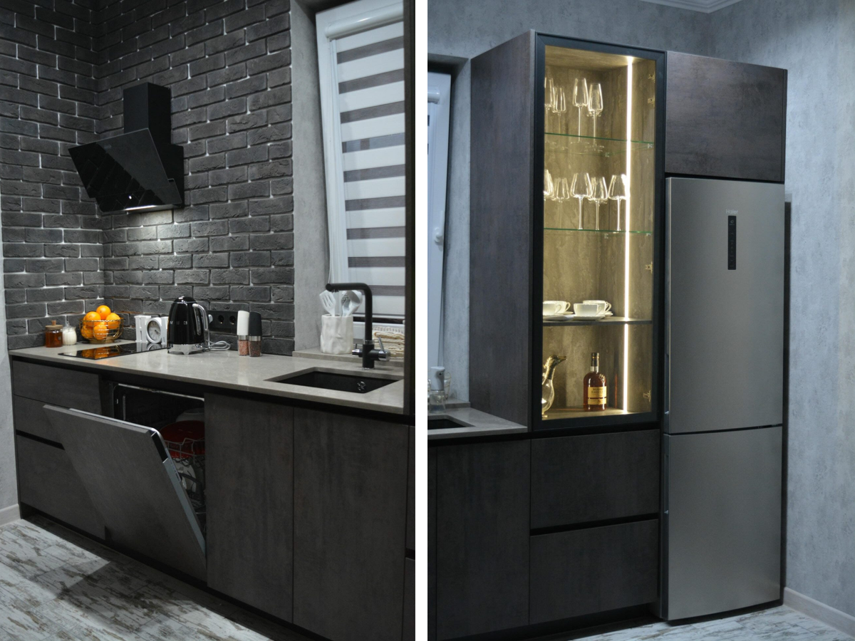 Мы не просто продаём кухни, а помогаем обустроить всё «под ключ». 