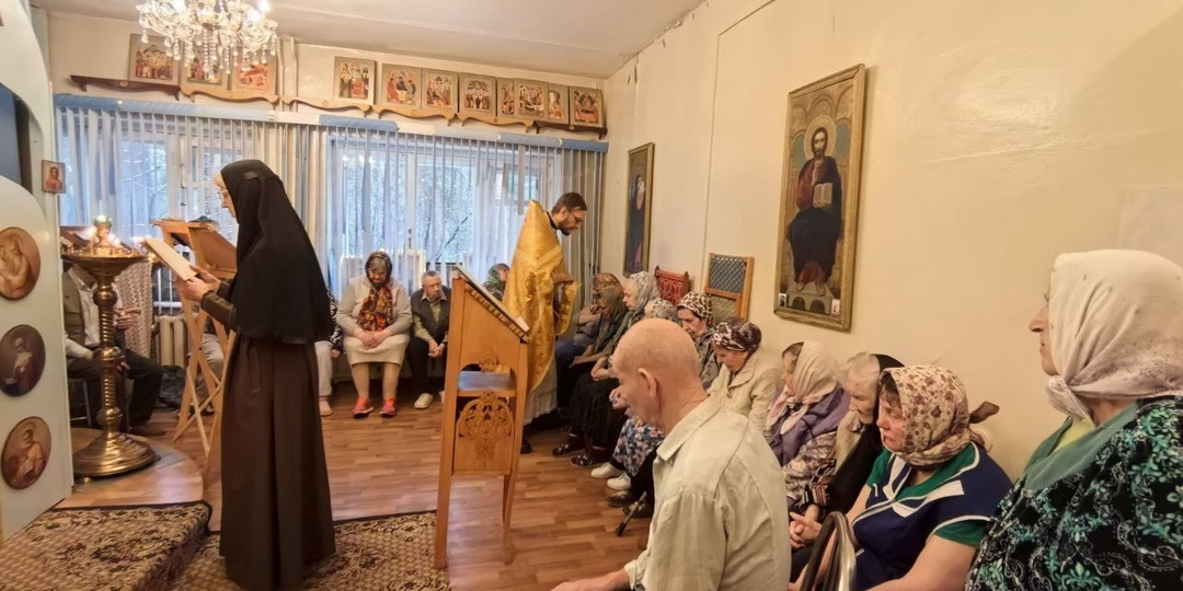 Служба в престольный праздник домового храма Тверского геронтологического центра