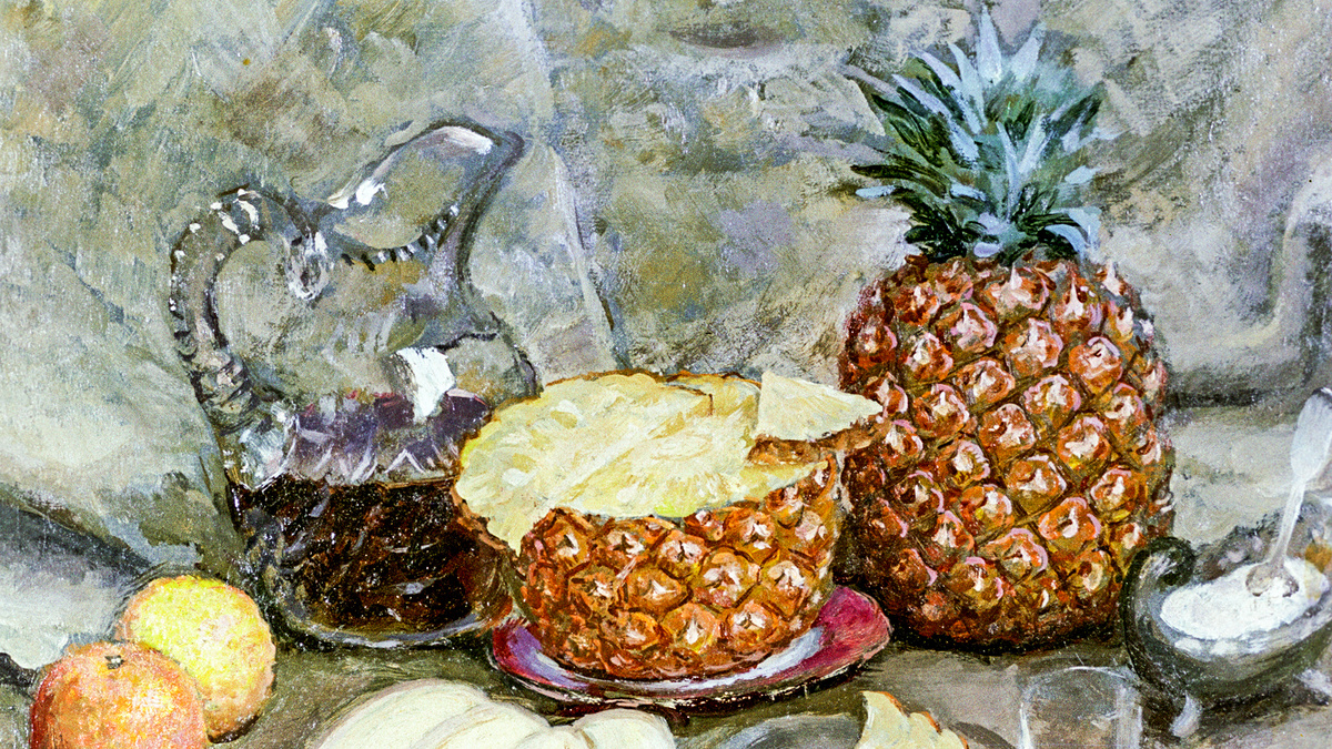 Илья Машков "Ананасы и бананы", Государственная Третьяковская галереяSputnik