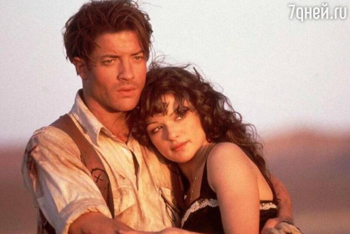    Брендан Фрейзер и Рэйчел Вайс в фильме «Мумия», 1999 кадр из фильма