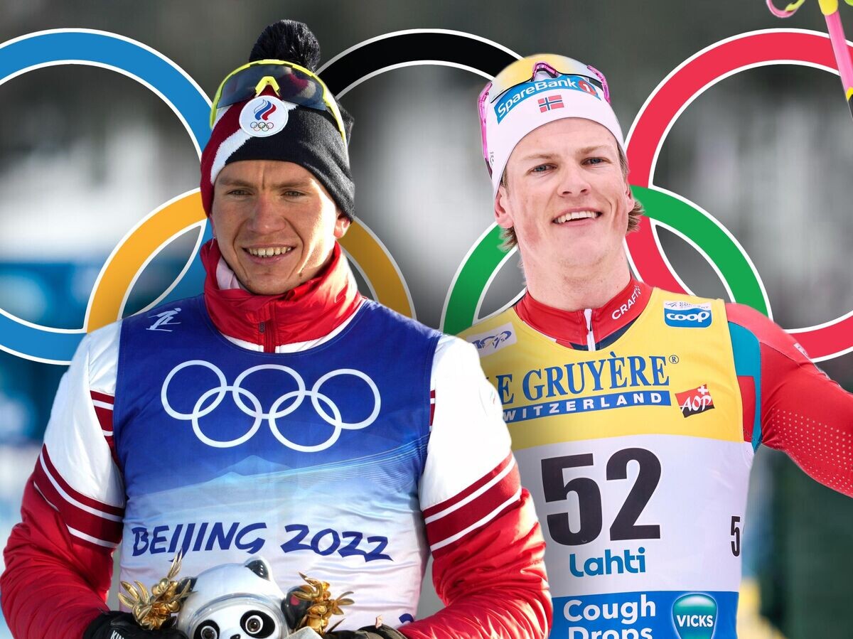    Александр Большунов и Йоханнес Клебо© Фото : Getty Images / Federico Modica / NordicFocus, РИА Новости