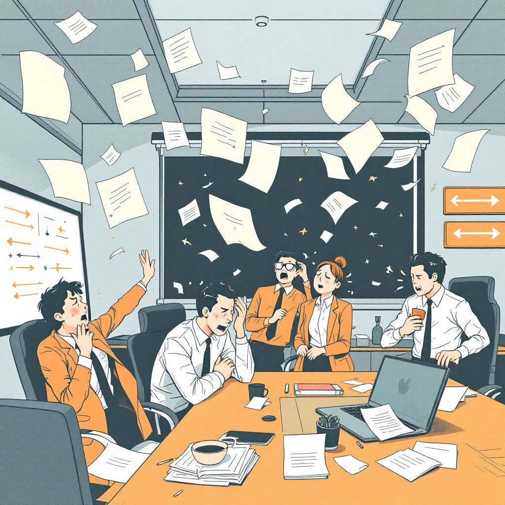 Управленческий хаос сверху неизбежно приводит к панике и отсутствию стратегии на всех уровнях