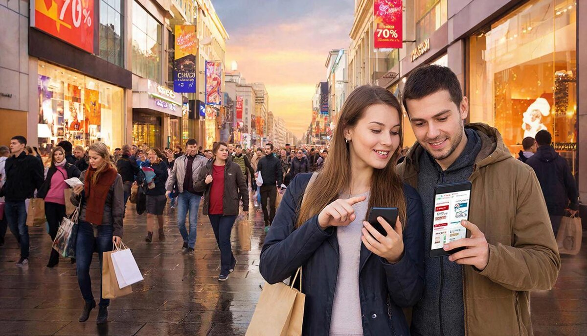 Ажиотаж на скидки и акции.