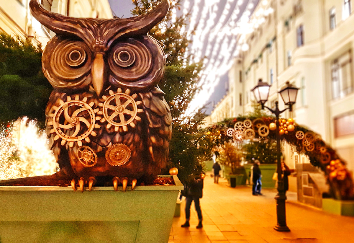 Новогодняя Москва 2026. Фестиваль «Зима в Москве». «Механика чудес»... или как на Кузнецкому мосту появились механические птицы.