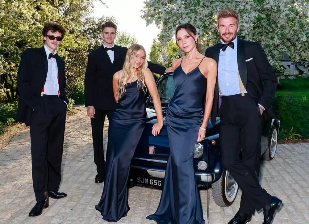    Дэвид и Виктория Бекхэм посетили концерт сына Круза