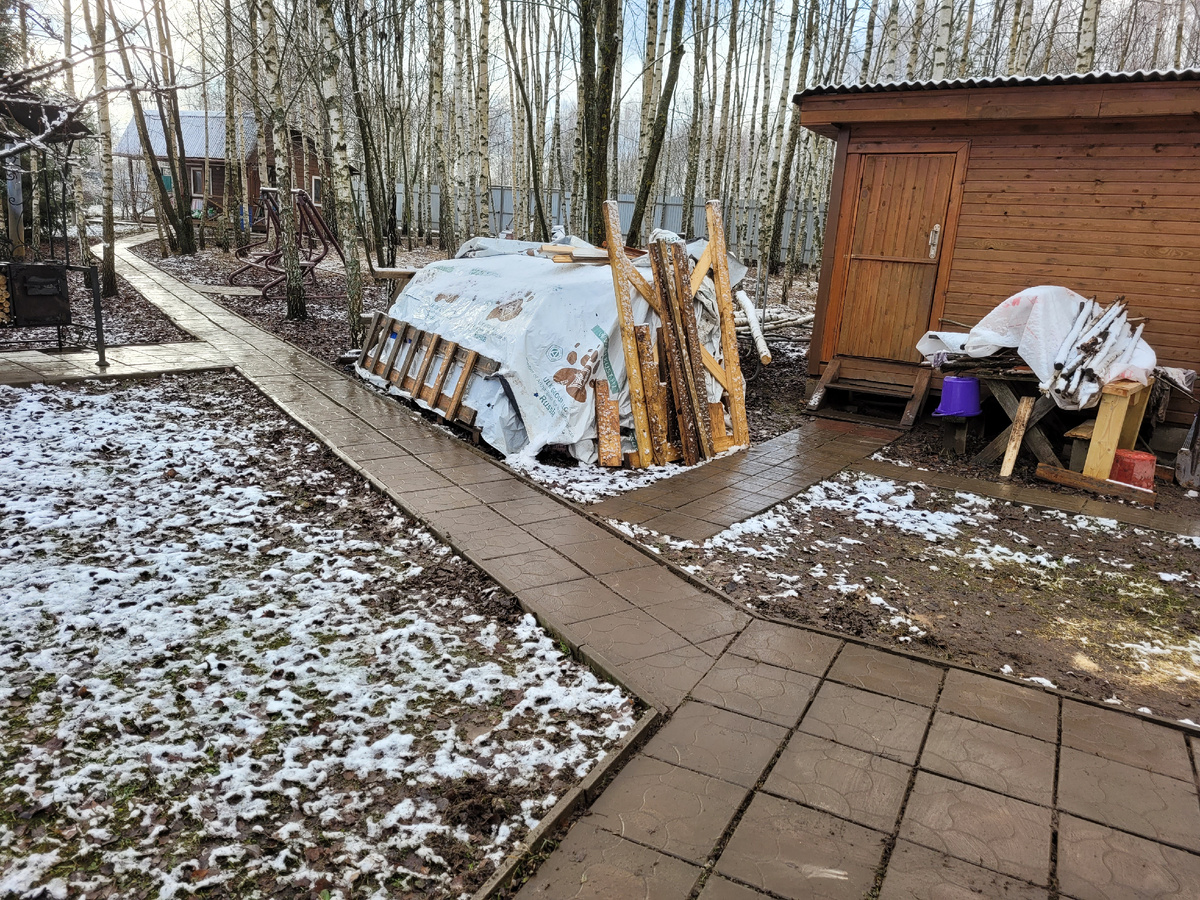 Сделала кусок от мангала.