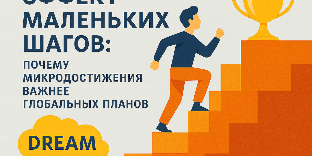 Эффект маленьких шагов: почему микродостижения важнее глобальных планов