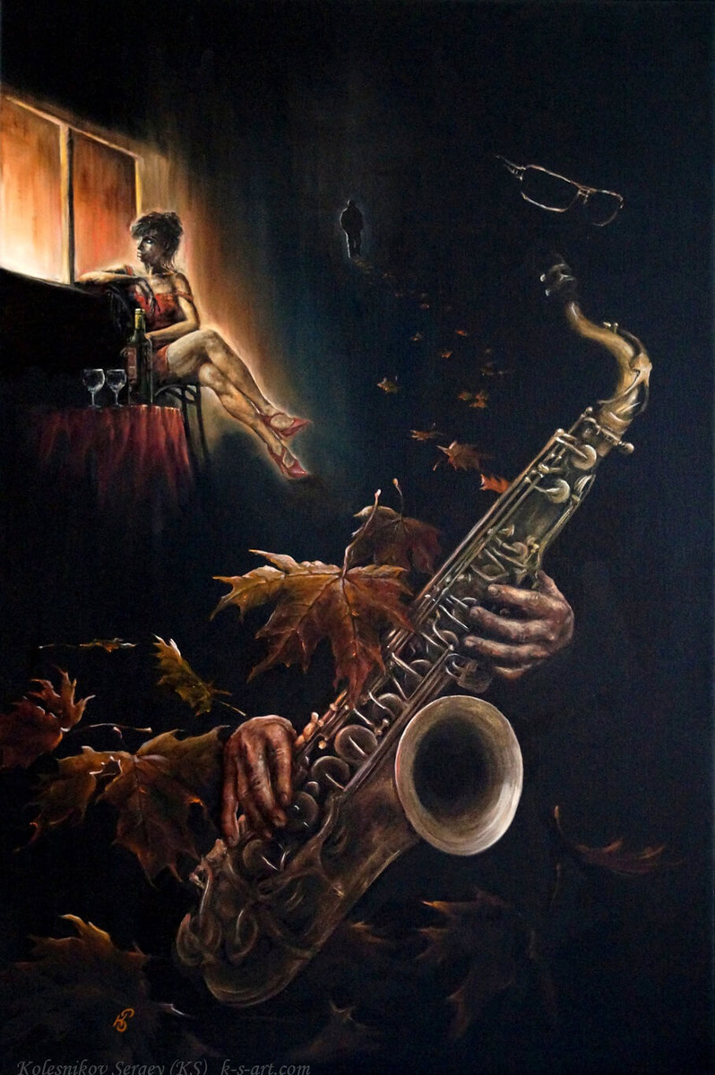 © Сергей Колесников. Блюз. Холст, масло. 2016.