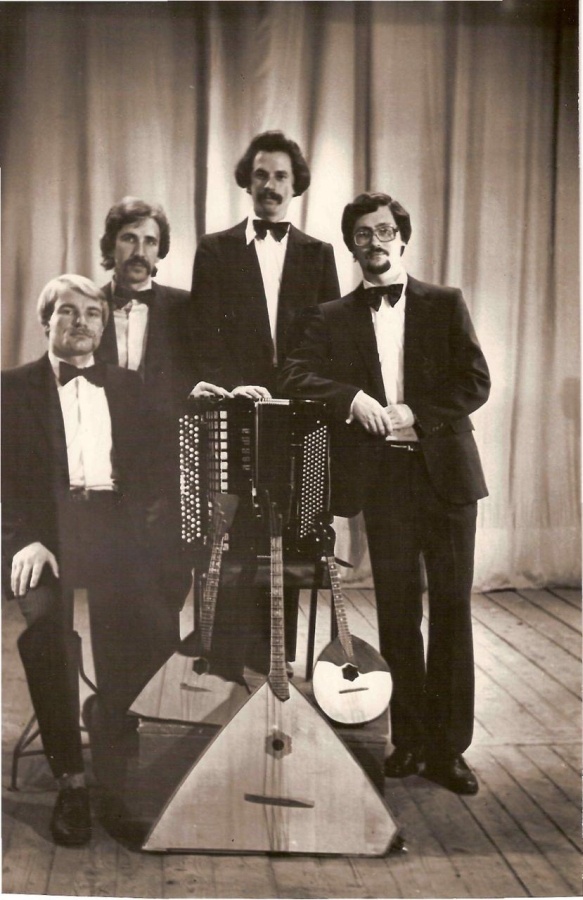 Первый состав квартета «Парафраз»: Виктор Колупаев, Александр Рождествин, Александр Ермаков, Юрий Кузнецов