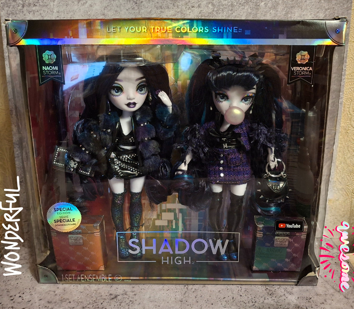 Rainbow High Вероника и Наоми Шторм из Shadow High - обзор кукол, живые фото сестёр 