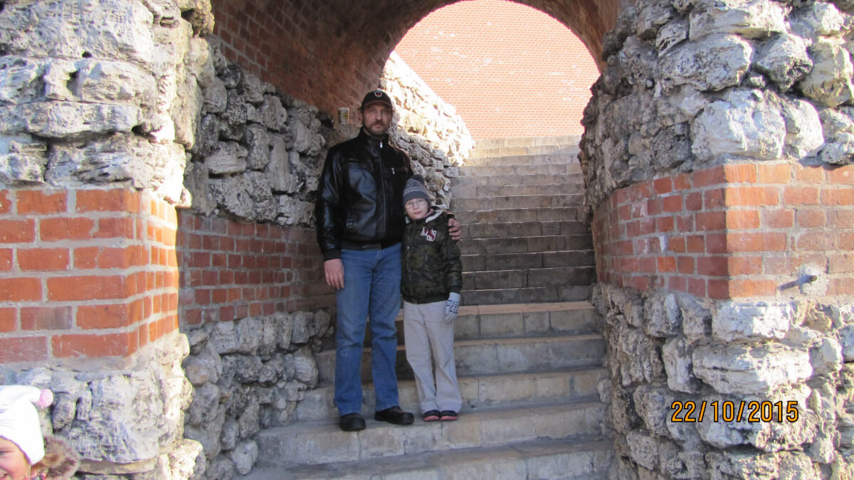 В Москве: папа и Ярослав (9 лет), октябрь 2015, личное фото автора