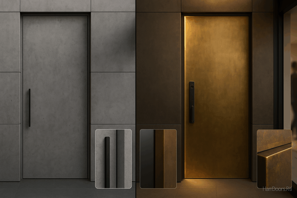    Дверь из бетона и латуни: брутальная роскошь для загородного дома (кейс-обзор) Autor