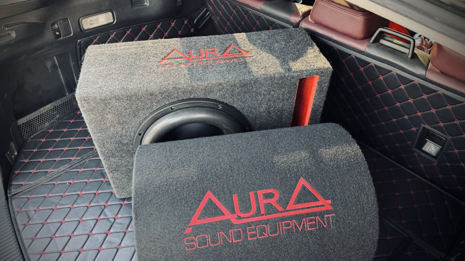 И, вот, например, отдельно короб от той же AurA на 50л — мой самый первый более — менее хорошо собраный сабвуфер.