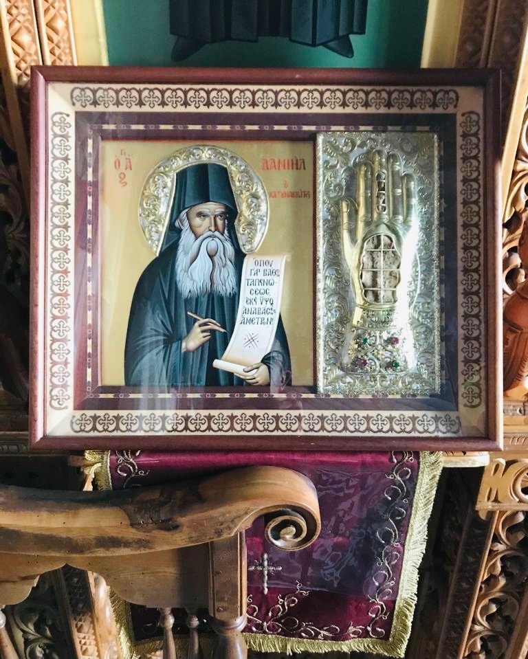 Мощи святого Даниила Катунакского