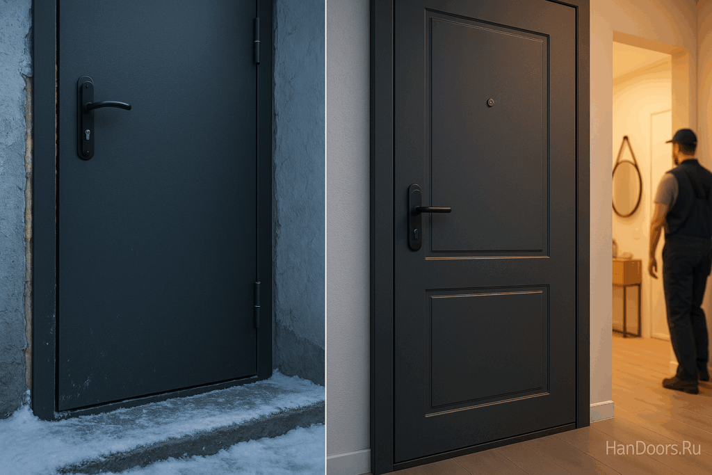    Типичные ошибки при самостоятельном монтаже металлических дверей в квартире в холодный сезон Autor