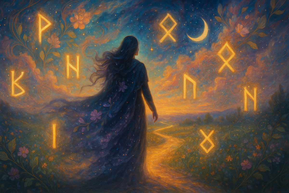 Рунический расклад на неделю с рунами Райдо, Вуньо, Беркана, Отила, Уруз, Наутиз и Дагаз. Энергетический прогноз подскажет Ваш путь, деньги, любовь и тот самый рассвет судьбоносных перемен.