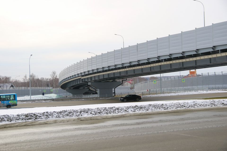    Новая транспортная развязка на Змеиногорском тракте . Источник: Виталий Барабаш/"Толк"