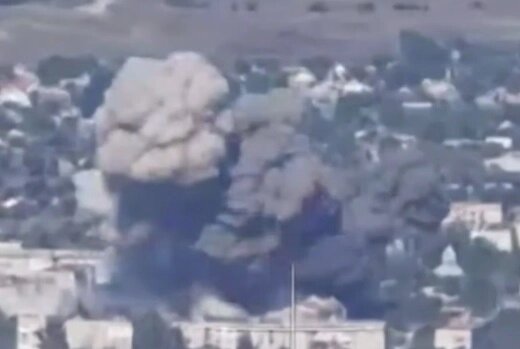    Удар по ВСУ в Гуляйполе. Фото: кадр видео