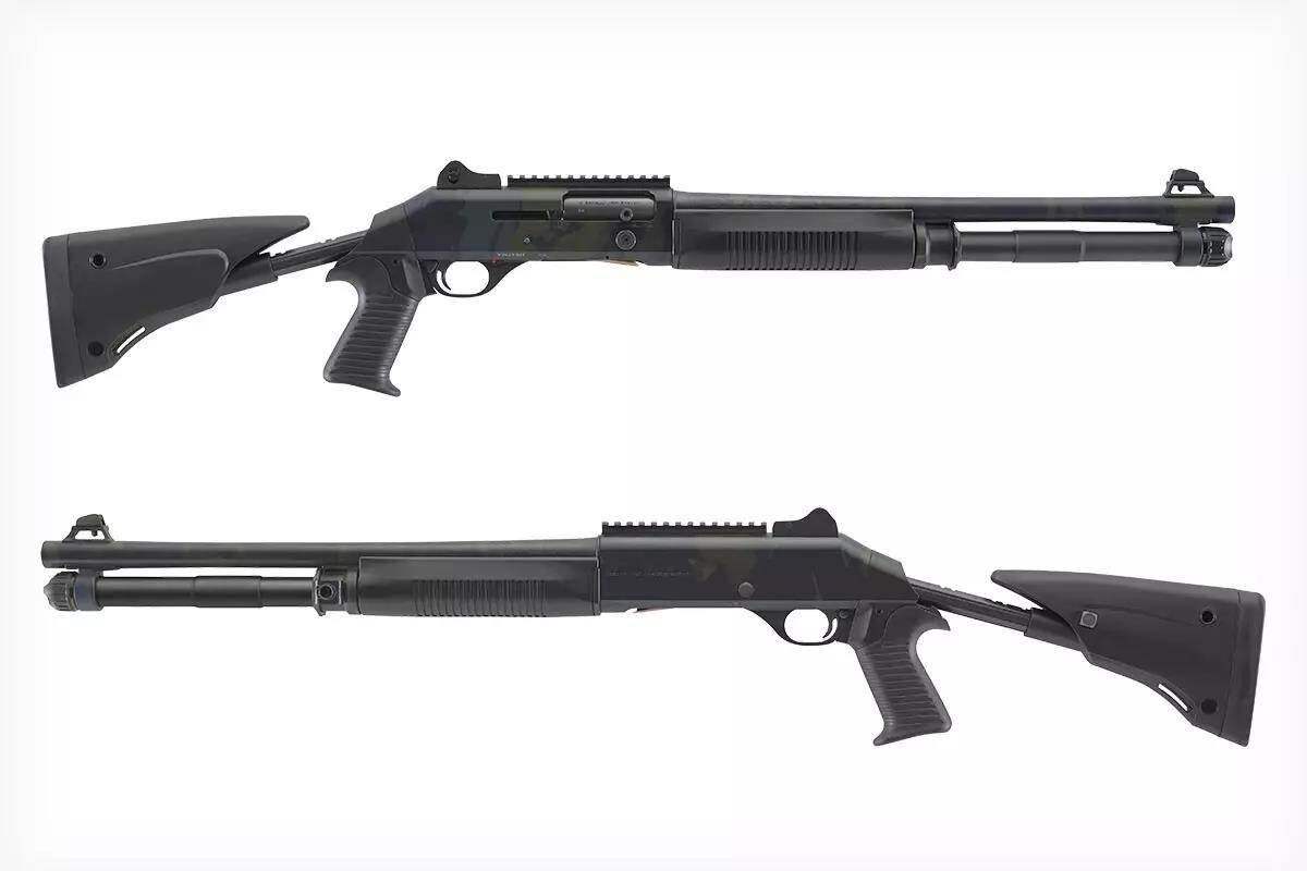 M4 — это оружие, которое используют военные и полиция. Его отличает 18,5-дюймовый ствол, полноразмерный магазин и пять положений приклада.