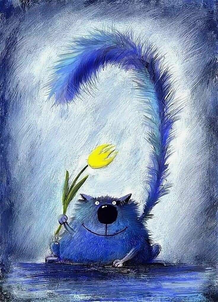 Полосатик у нас поэт и романтик!