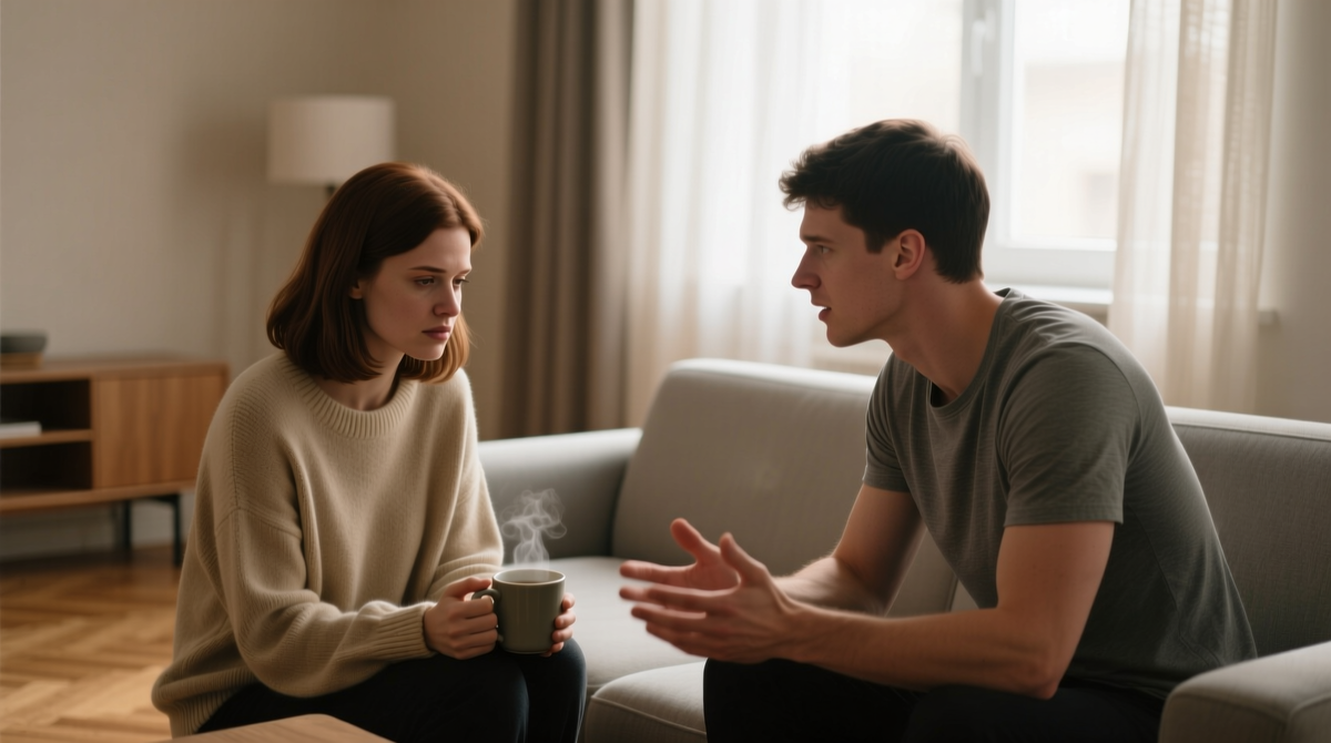 Он слушал. Но только чтобы ответить. А она хотела — чтобы её просто услышали.