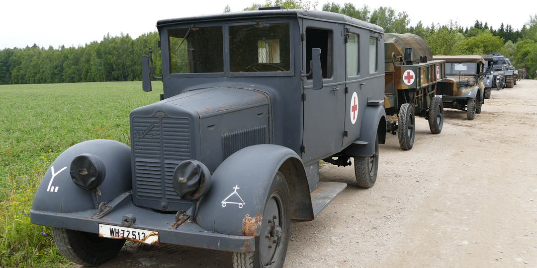 Квадратная неотложка-путешественница для вермахта родом из Циттау