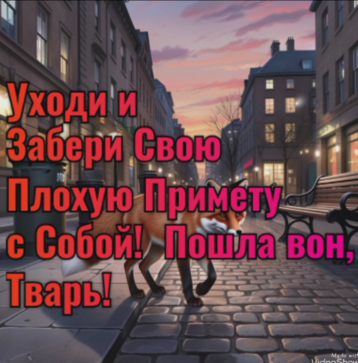 Что говорить, если лиса вам перебежала дорогу слева направо 