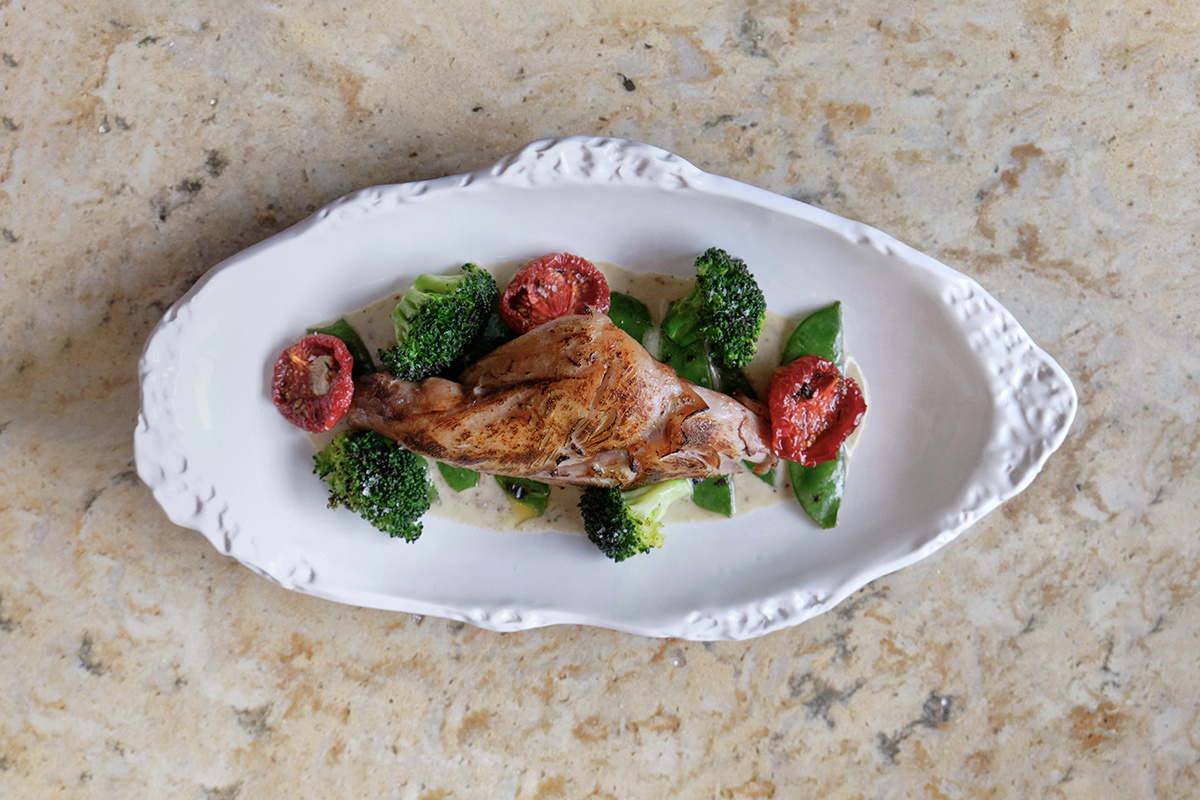 «Агроном»📷Почки кролика с лисичками и молодым горошком