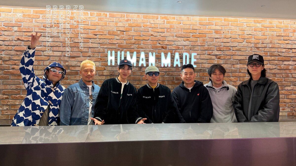 Джей-Хоуп с главами бренда HUMAN MADE