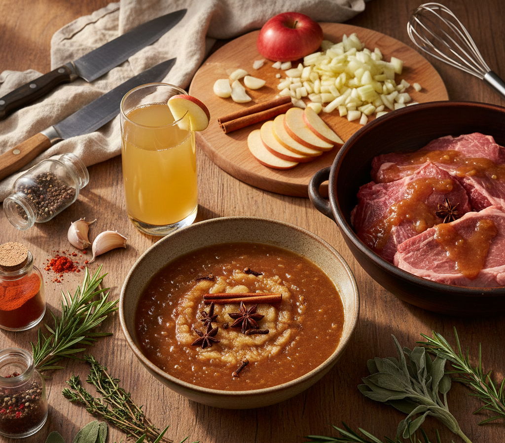 Яблочный маринад для мяса и шашлыка