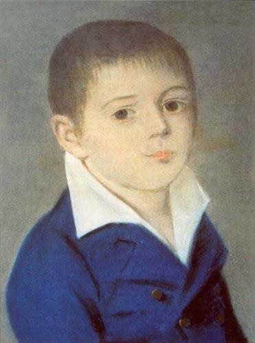 Брат поэта, Николай Тютчев. Неизвестный художник. 1805-1806 гг. 
