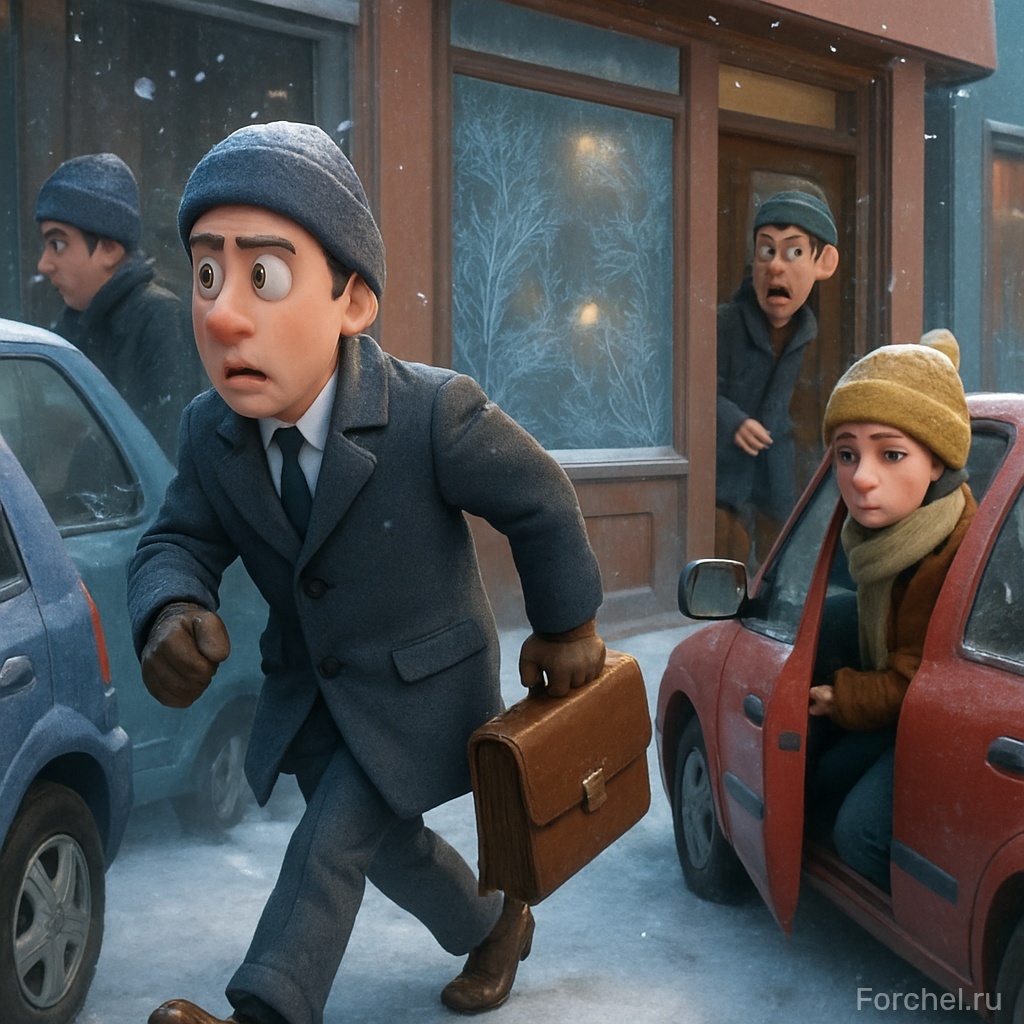 Люди не замечают зимней красоты