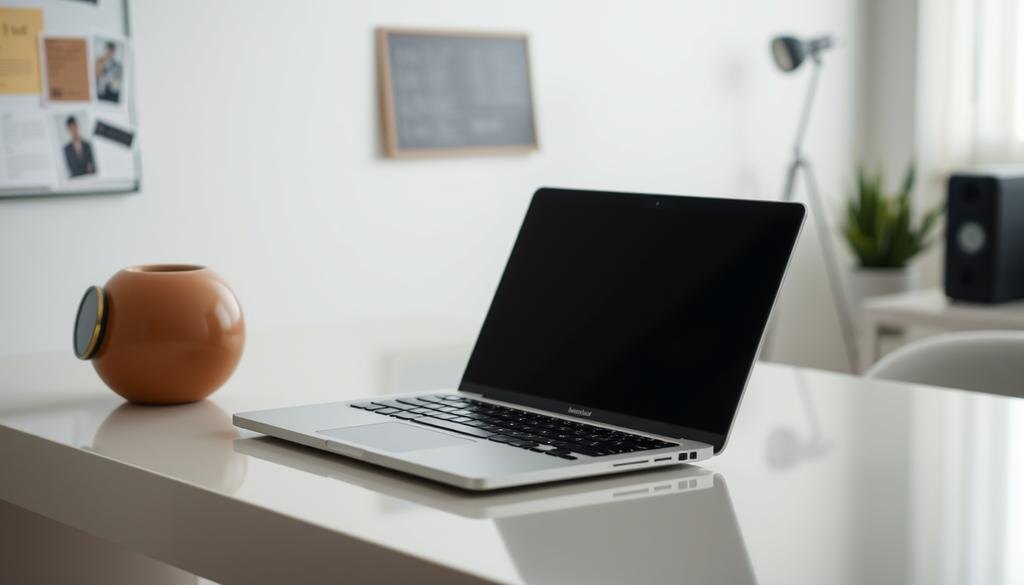    Изображение ноутбука, работающего быстро и эффективно