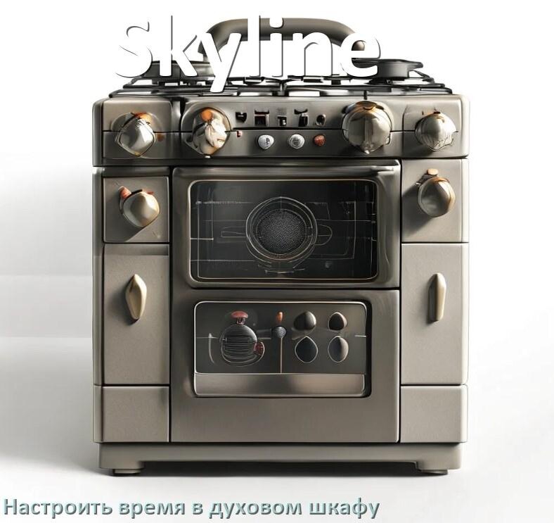 
Как на духовом шкафу Skyline настроить время и установить часы