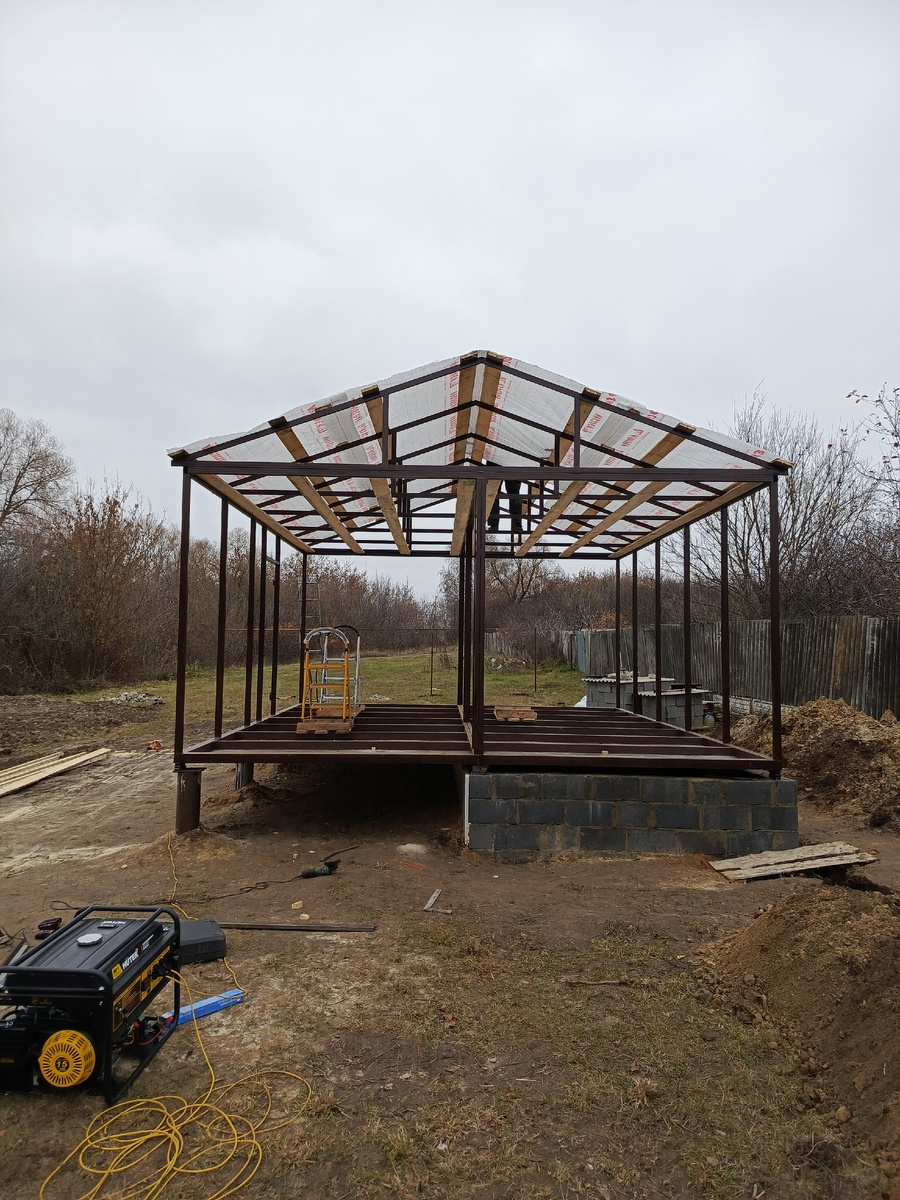 Мы строим дома на металлическом каркасе