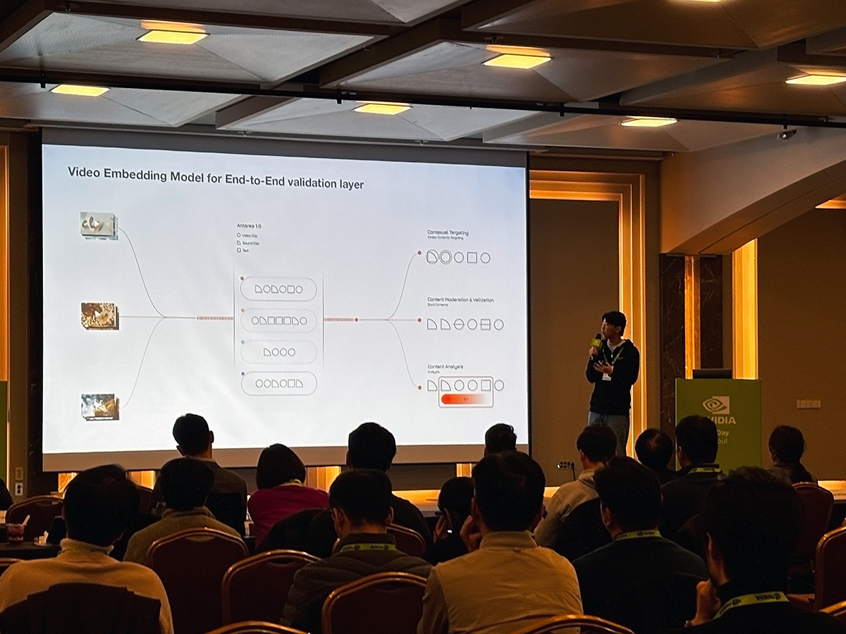 О Чжэ Хо, генеральный директор Pyler, во время финальной презентации на конкурсе «NVIDIA Inception Startup Grand Challenge» [Предоставлено Pyler]