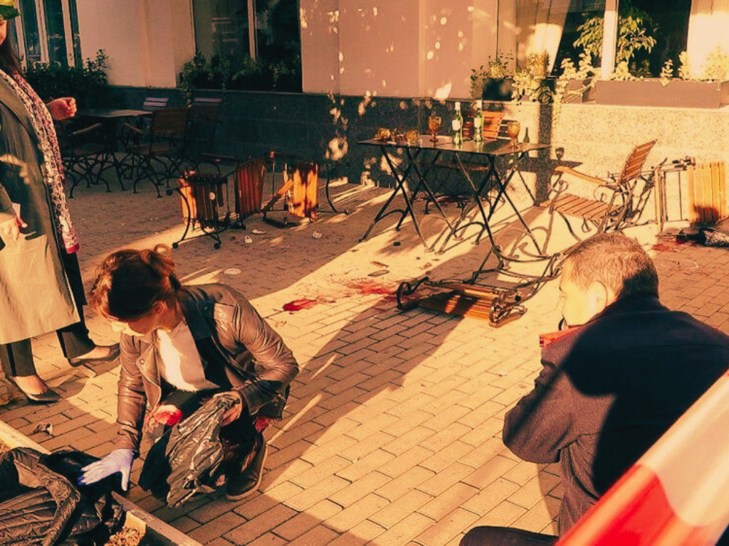 Место преступления на Сухумской набережной