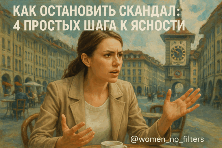    Как остановить скандал: 4 простых шага к ясности Анна