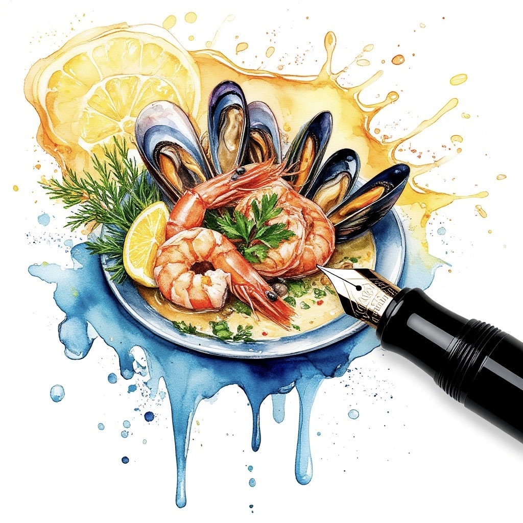 Иллюстрация автора: черноморские дары