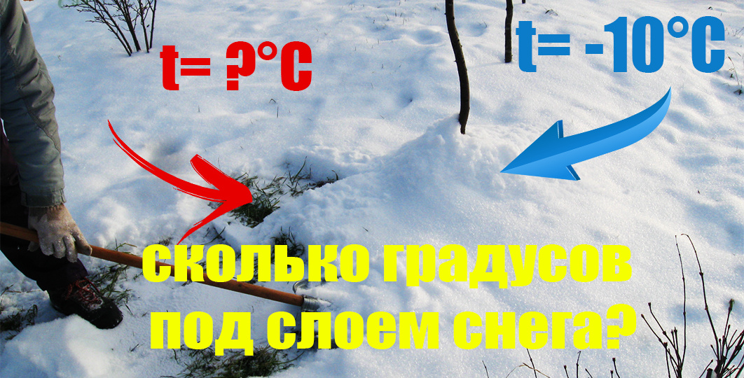 А вы знаете, сколько градусов под слоем снега?